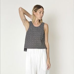 Ilana Kohn Roxey Tank in Black Grid